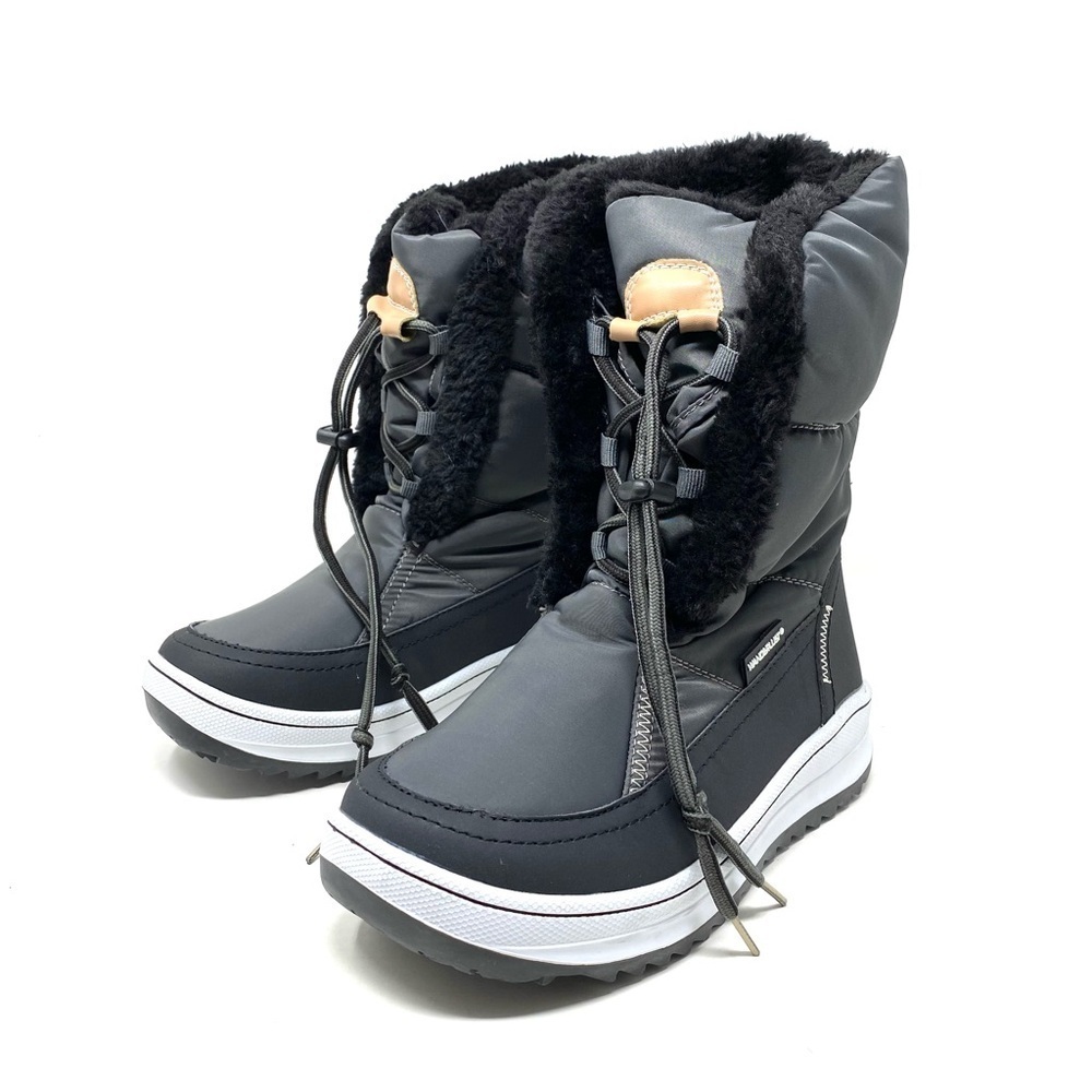 Wanderlust Hanna Grey Warm Lined Winter Snow Boot - Picture 2 of 7